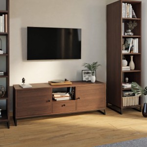 Szafka RTV metalowa z szufladą wenge - kolekcja Metalove (5).jpg