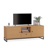 Szafka RTV metalowa z szufladą buk - kolekcja Metalove