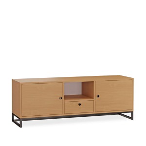 Szafka RTV metalowa z szufladą buk - kolekcja Metalove (2).jpg