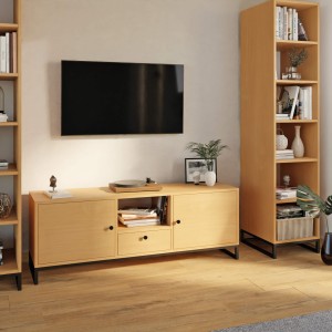 Szafka RTV metalowa z szufladą buk - kolekcja Metalove (5).jpg