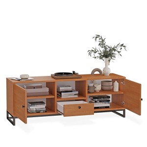 Szafka RTV metalowa z szufladą olcha - kolekcja Metalove (4).jpg