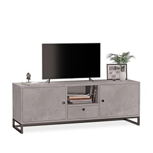 Szafka RTV metalowa z szufladą beton - kolekcja Metalove (1).jpg