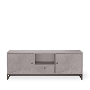 Szafka RTV metalowa z szufladą beton - kolekcja Metalove (3).jpg