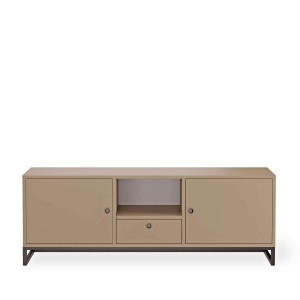 Szafka RTV metalowa z szufladą szare - kolekcja Metalovecappuccino (4).jpg