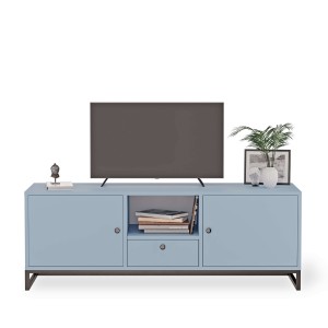 Szafka RTV metalowa z szufladą niebieski - kolekcja Metalove (2).jpg