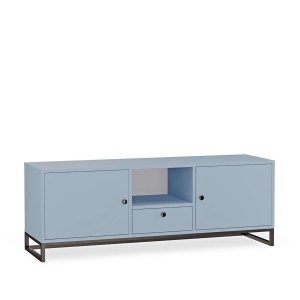Szafka RTV metalowa z szufladą niebieski - kolekcja Metalove (4).jpg