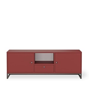 Szafka RTV metalowa z szufladą czerwony - kolekcja Metalove (5).jpg