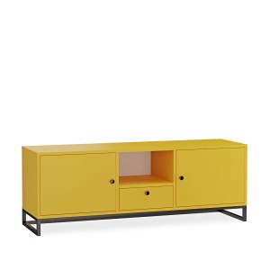 Szafka RTV metalowa z szufladą żółty - kolekcja Metalove (2).jpg