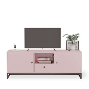 Szafka RTV metalowa z szufladą różowe - kolekcja Metalove (2).jpg