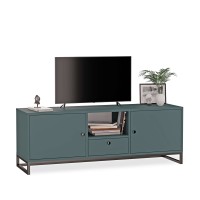 Szafka RTV metalowa z szufladą zielona - kolekcja Metalove