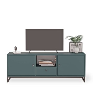 Szafka RTV metalowa z szufladą zielona - kolekcja Metalove (2).jpg