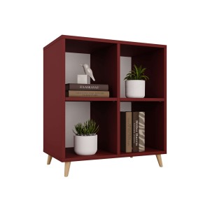 Regał skandynawski kostka czerwony - Kolekcja SCANDI 