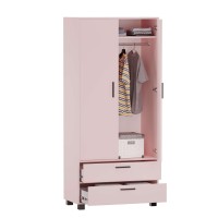 Szafa z szufladami Kamil - Różowy