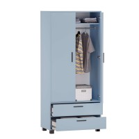 Szafa z szufladami Kamil - Niebieski