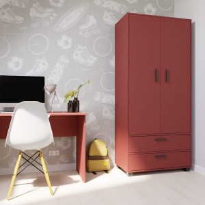 Szafa z szufladami Kamil - czerwony (6).jpg