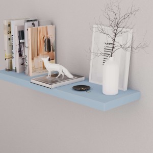 półka na ścianę do pokoju dziecięcego niebieska