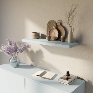 półka wisząca ścienna do kuchni niebieska