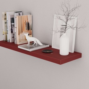 półka ścienna do pokoju dziecięcego czerwona