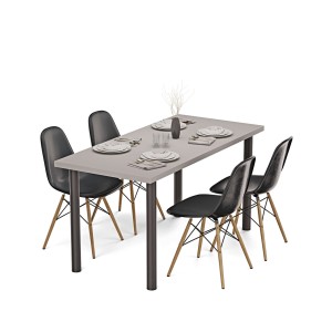 Stolik kuchenny z nogami okrągłymi - szary (3).jpg