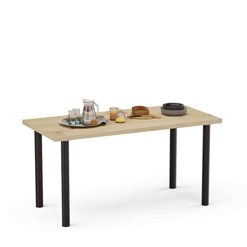 Stolik kuchenny z nogami okrągłymi - dąb artisan (1).jpg