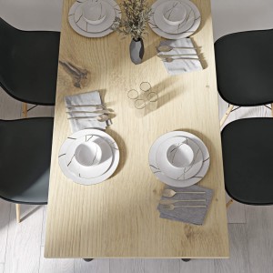 Stolik kuchenny z nogami okrągłymi - dąb artisan (6).jpg