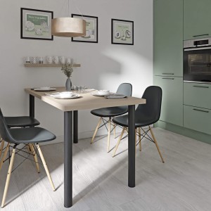 Stolik kuchenny z nogami okrągłymi - cappuccino (5).jpg