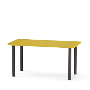 Stolik kuchenny z nogami okrągłymi - żółty (2).jpg