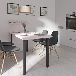 Stolik kuchenny z nogami okrągłymi - różowy (5).jpg