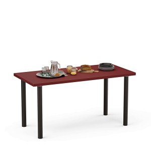 Stolik kuchenny z nogami okrągłymi - czerwony (1).jpg