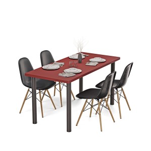 Stolik kuchenny z nogami okrągłymi - czerwony (3).jpg