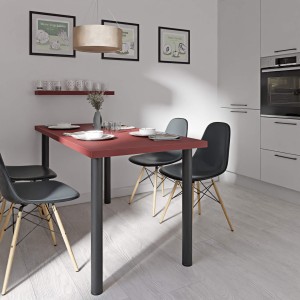 Stolik kuchenny z nogami okrągłymi - czerwony (5).jpg