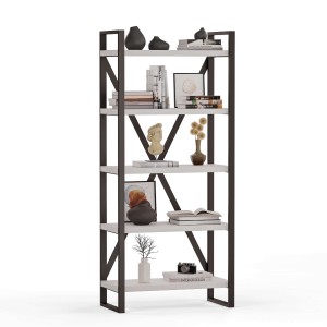 Regał Metalowy Loftowy Industrialny Biały