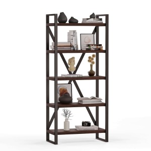 Regał Metalowy Loftowy Industrialny Wenge