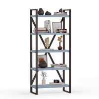 Regał Metalowy Loftowy Industrialny Niebieski