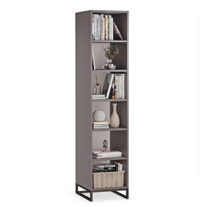 Regał metalowy pojedynczy grafit - kolekcja Metalove