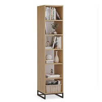 Regał metalowy pojedynczy dąb kamienny - kolekcja Metalove