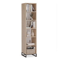 Regał metalowy pojedynczy dąb sonoma - kolekcja Metalove