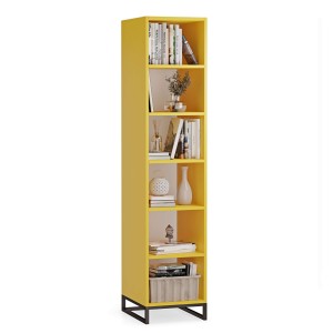 Regał metalowy pojedynczy żółty - kolekcja Metalove