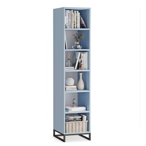 Regał metalowy pojedynczy niebieski - kolekcja Metalove