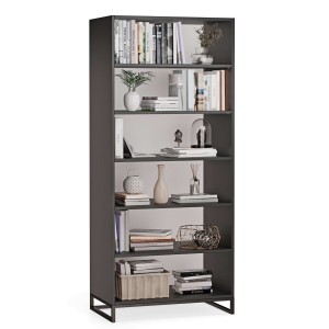 Regał metalowy podwójny czarny - kolekcja Metalove