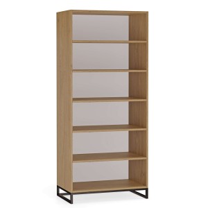 regał podwójny metalowy - dąb kamienny (2).jpg