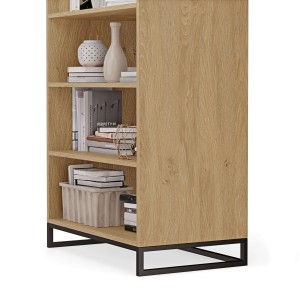 regał podwójny metalowy - dąb kamienny (3).jpg