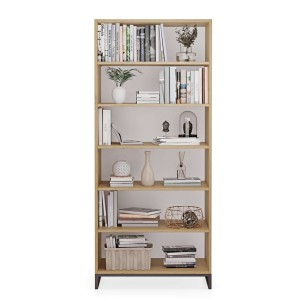 regał podwójny metalowy - dąb kamienny (4).jpg