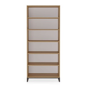 regał podwójny metalowy - dąb kamienny (5).jpg