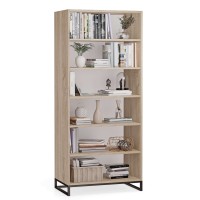 Regał metalowy podwójny dąb sonoma - kolekcja Metalove