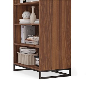 regał podwójny metalowy - orzech (3).jpg