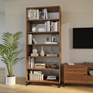 regał podwójny metalowy - orzech (6).jpg