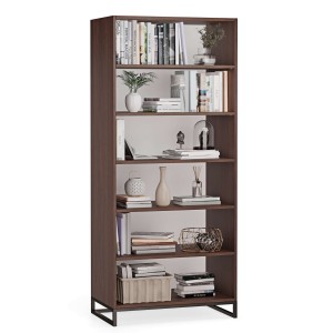 Regał metalowy podwójny wenge - kolekcja Metalove