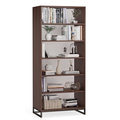 regał podwójny metalowy - wenge (1).jpg