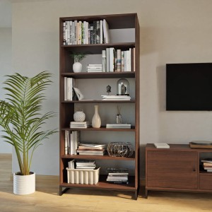 regał podwójny metalowy - wenge (6).jpg